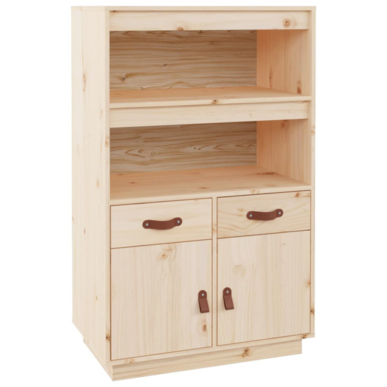Dallas Pinewood Sideboard With 2 Doors 2 Drawers In Natural