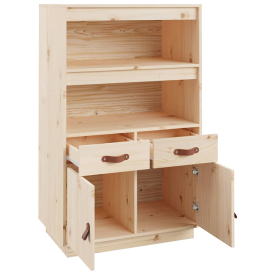 Dallas Pinewood Sideboard With 2 Doors 2 Drawers In Natural