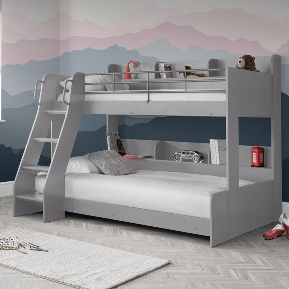 Read more about Dallyce wooden triple sleeper bunk bed in light grey