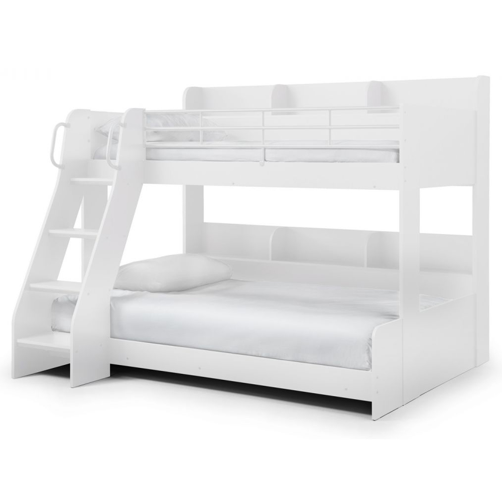 Dallyce Wooden Triple Sleeper Bunk Bed In White