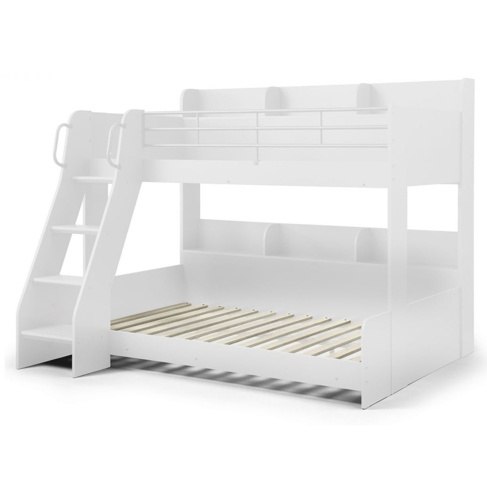 Dallyce Wooden Triple Sleeper Bunk Bed In White
