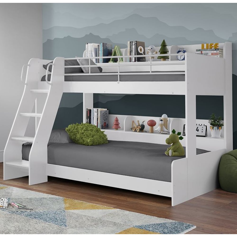 Read more about Dallyce wooden triple sleeper bunk bed in white