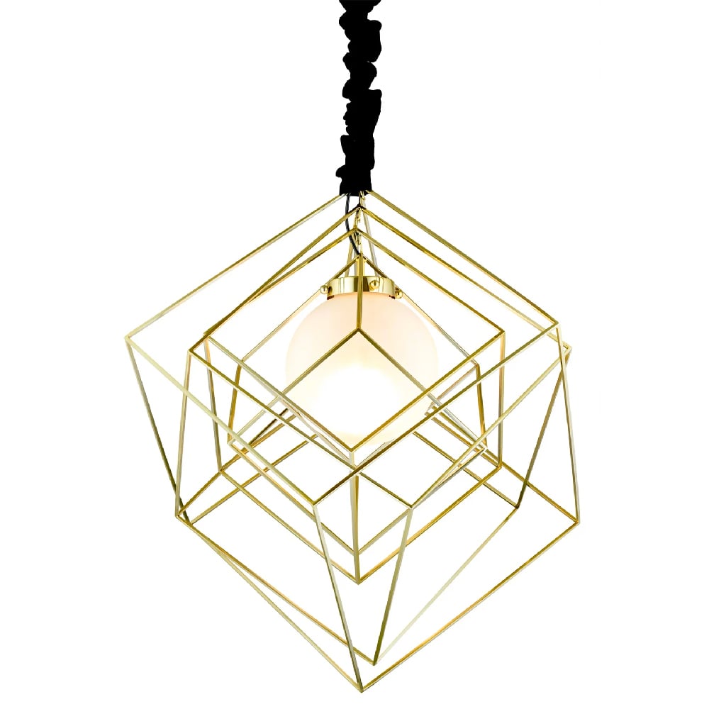 Read more about Dalston metal pendant light in brass