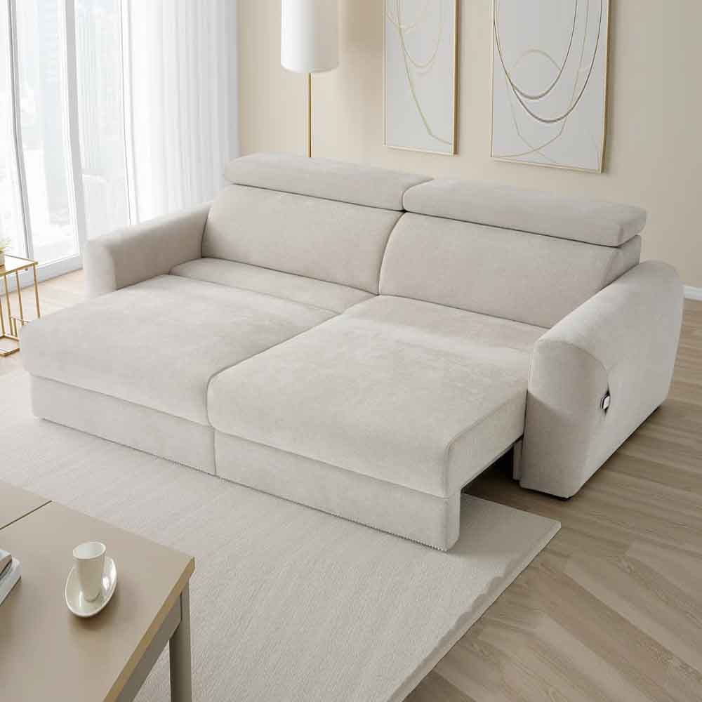 Dalvero Fabric 3 Seater Sofabed in Beige