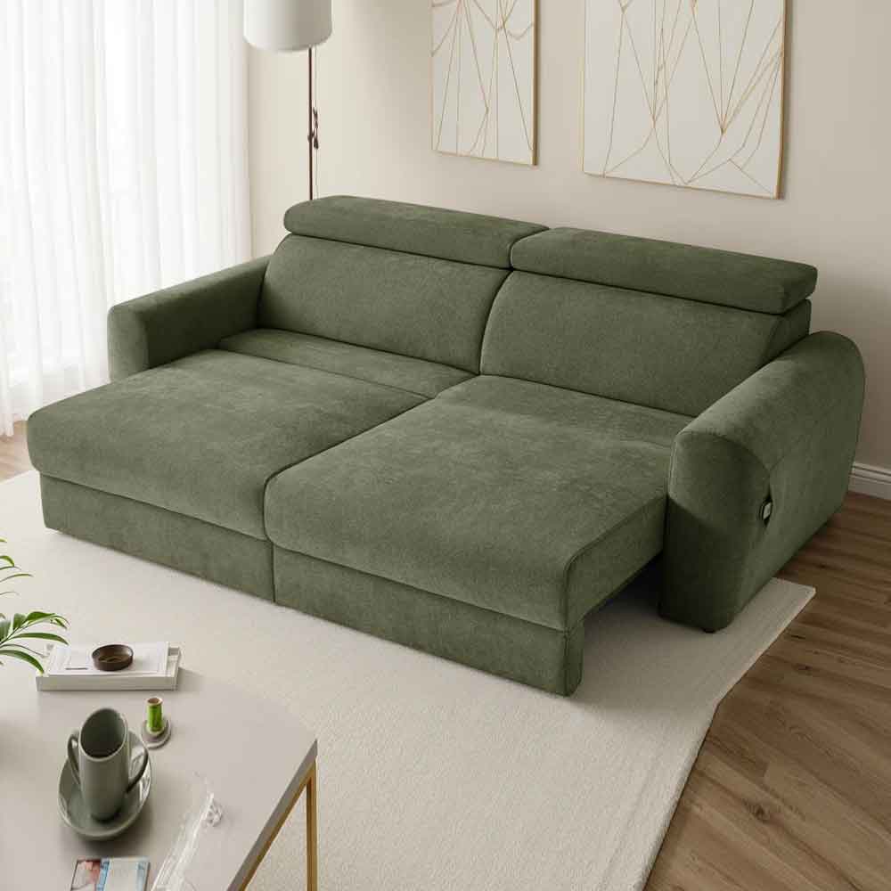 Dalvero Fabric 3 Seater Sofabed in Green