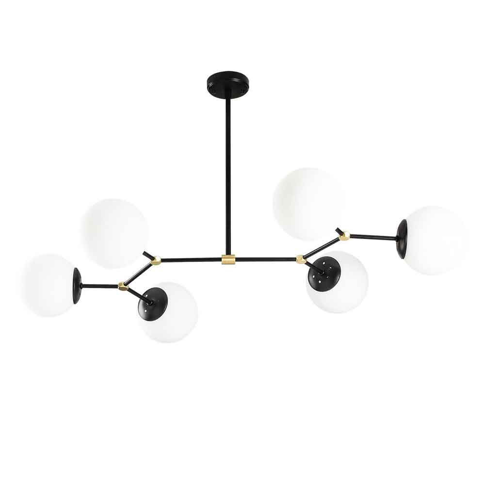 Damar 6 Light Metal Ceiling Light in Black