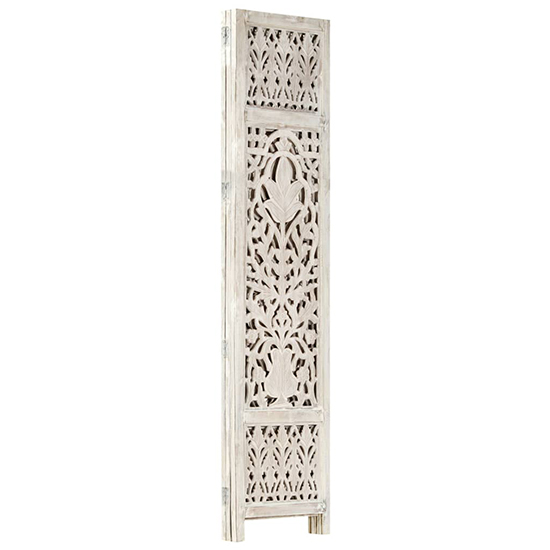 Danessa Wooden 3 Panels 120cm x 165cm Room Divider In White