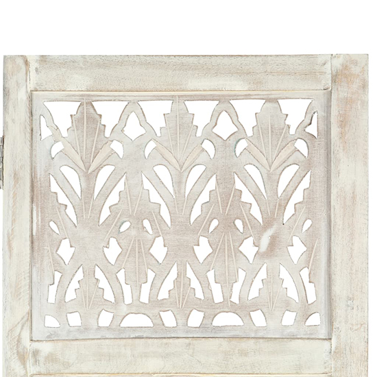 Danessa Wooden 3 Panels 120cm x 165cm Room Divider In White