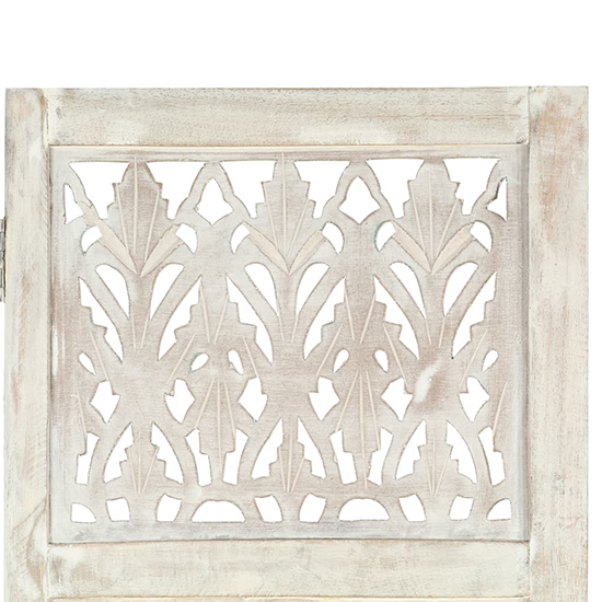 Danessa Wooden 5 Panels 200cm x 165cm Room Divider In White
