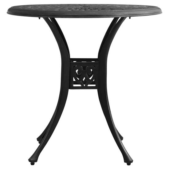 Dania Cast Aluminium 3 Piece Bistro Set In Black
