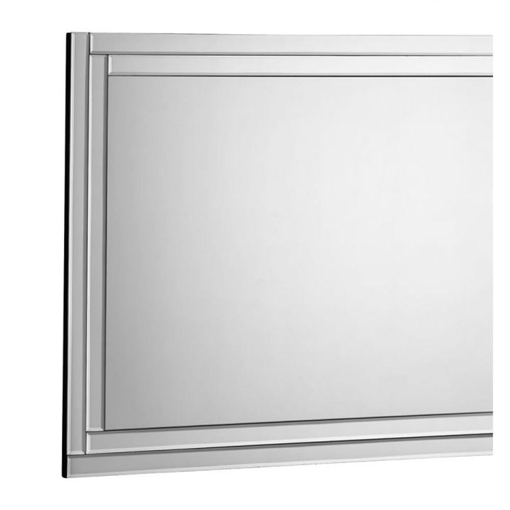 Dania Frameless Bedroom Wall Mirror In Clear
