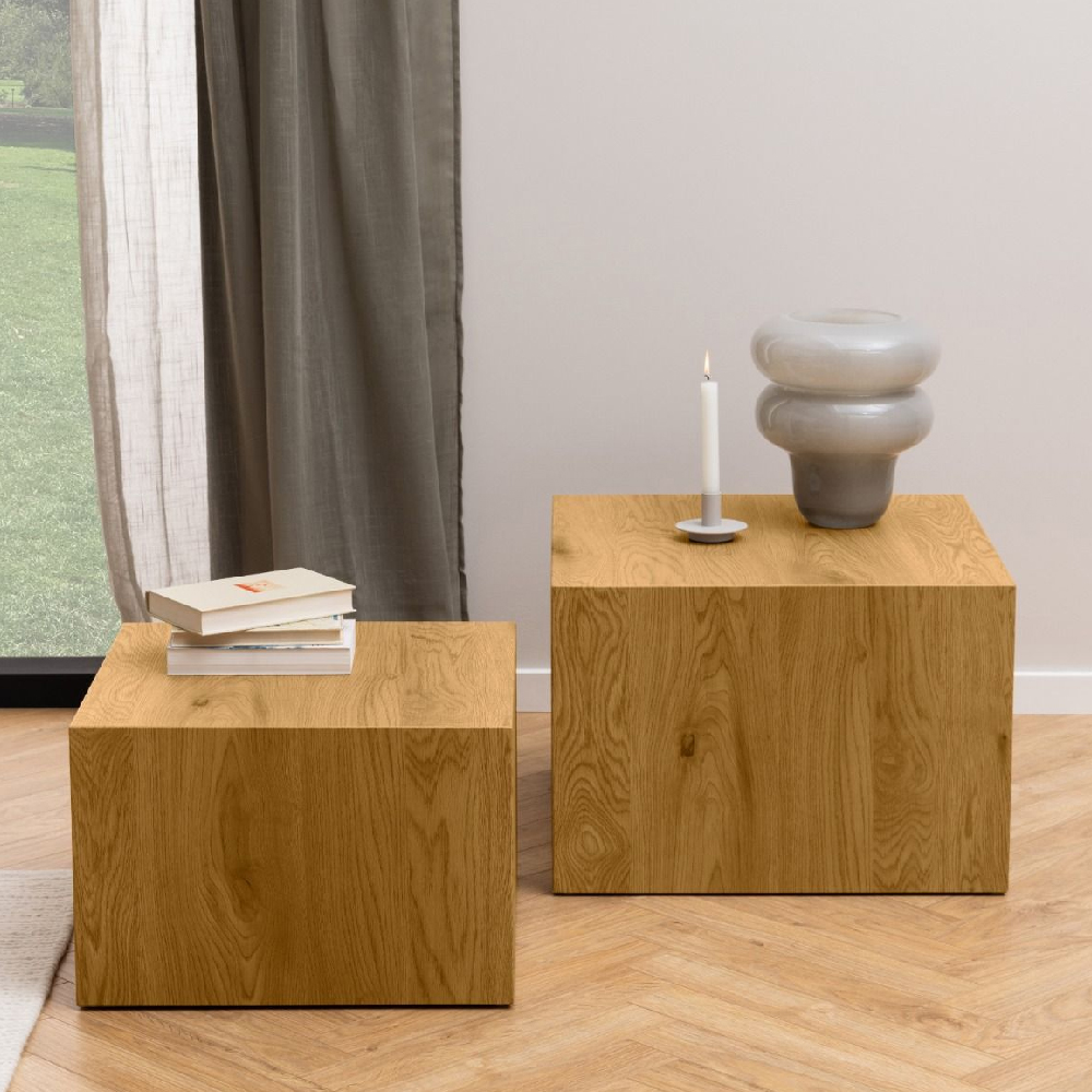 Read more about Dania wooden set of 2 coffee table square in oak