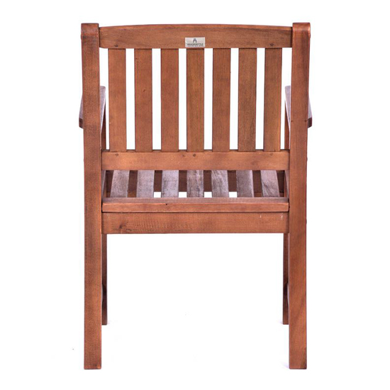 Danil Wooden Armchair In Teak