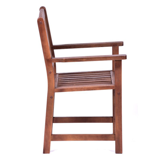 Danil Wooden Armchair In Teak
