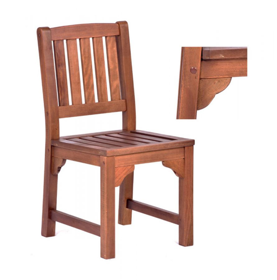 Danil Hardwood Dining Table Round And 4 Side Chairs