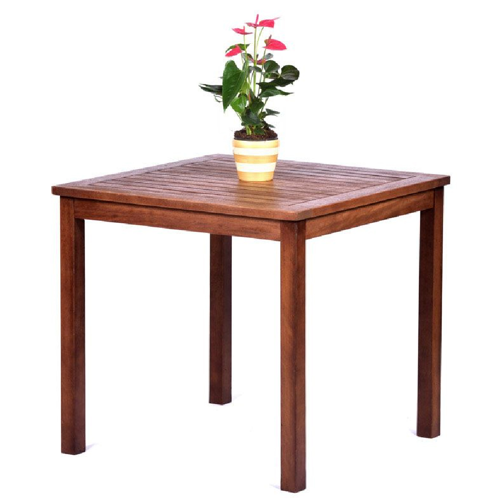 Danil Outdoor Wooden Dining Table With 4 Side Chairs In Oak