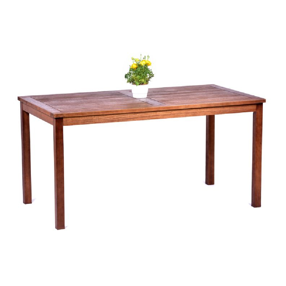 Danil Wooden Dining Table With 6 Chairs In Teak