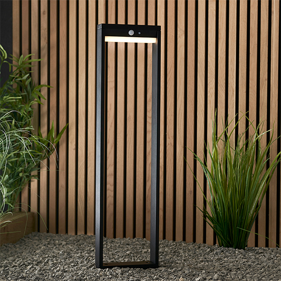 Read more about Dannah led pir outdoor bollard photocell in textured black