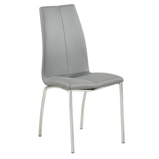 Dante Clear Glass Dining Table With 2 Opal Grey Chairs