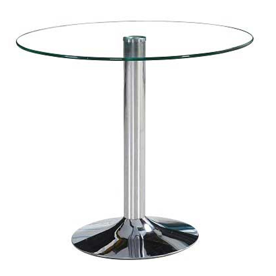 Dante Round Clear Glass Dining Table With 4 Ronn Black Chairs_2