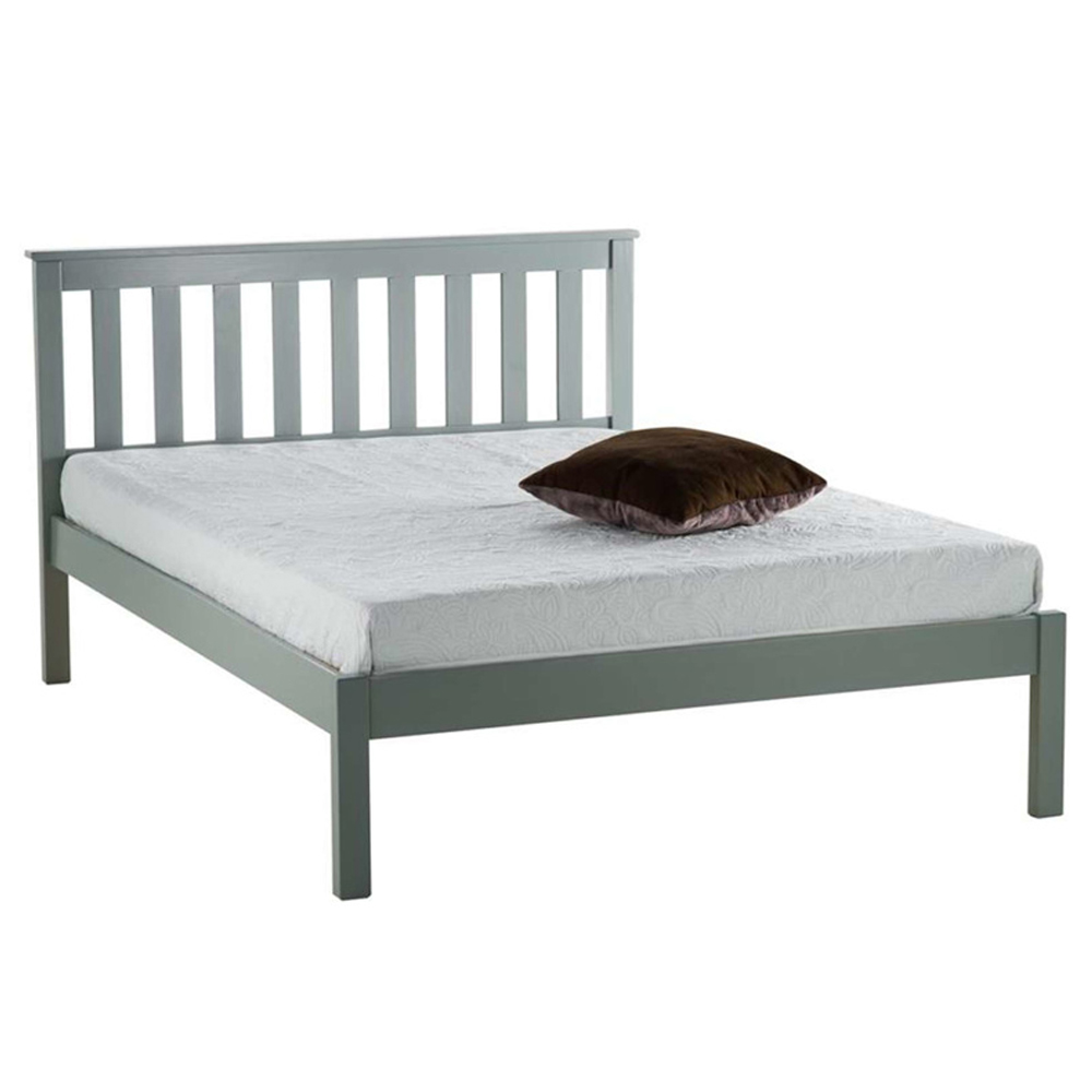 Danvers Wooden Double Bed In Grey