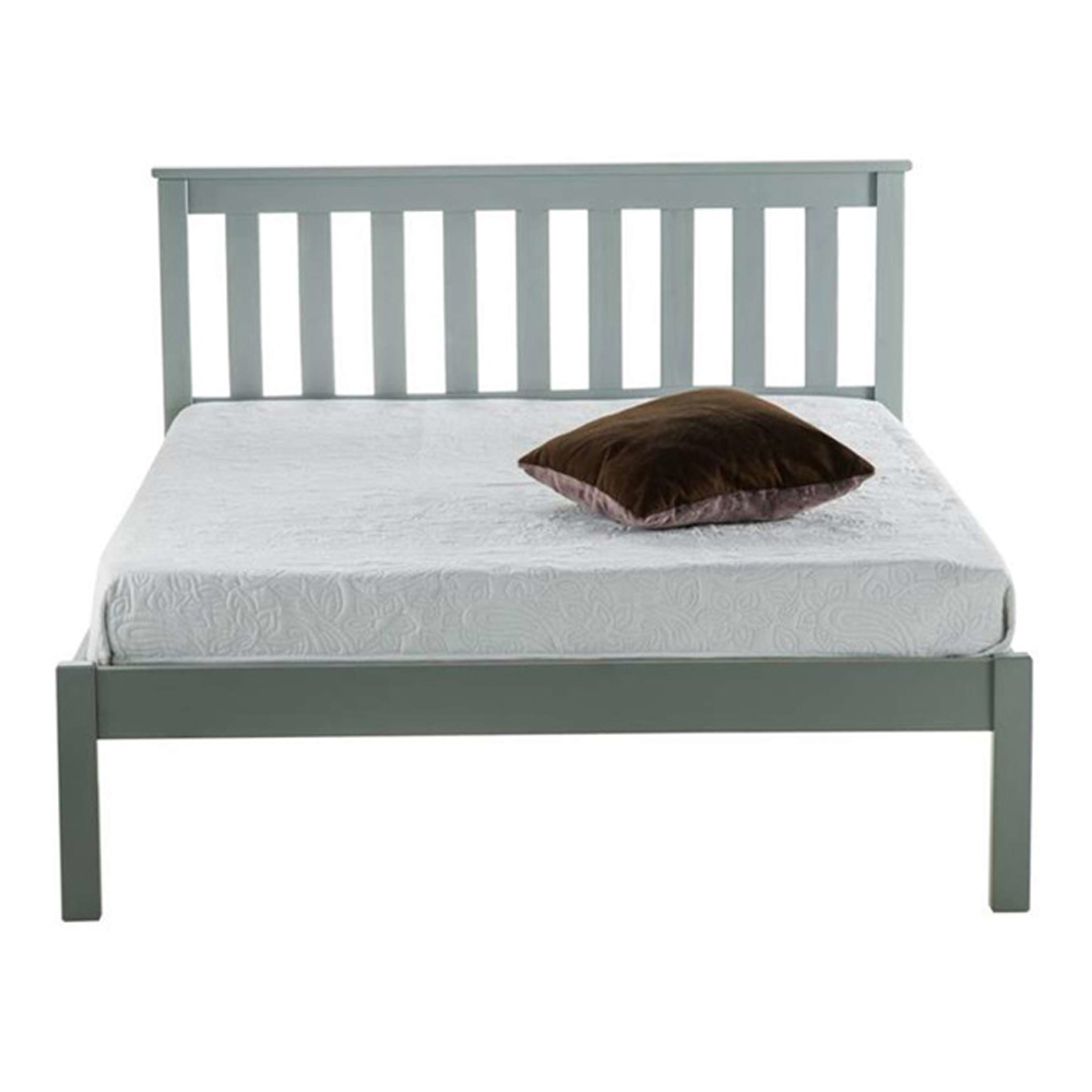 Danvers Wooden Double Bed In Grey
