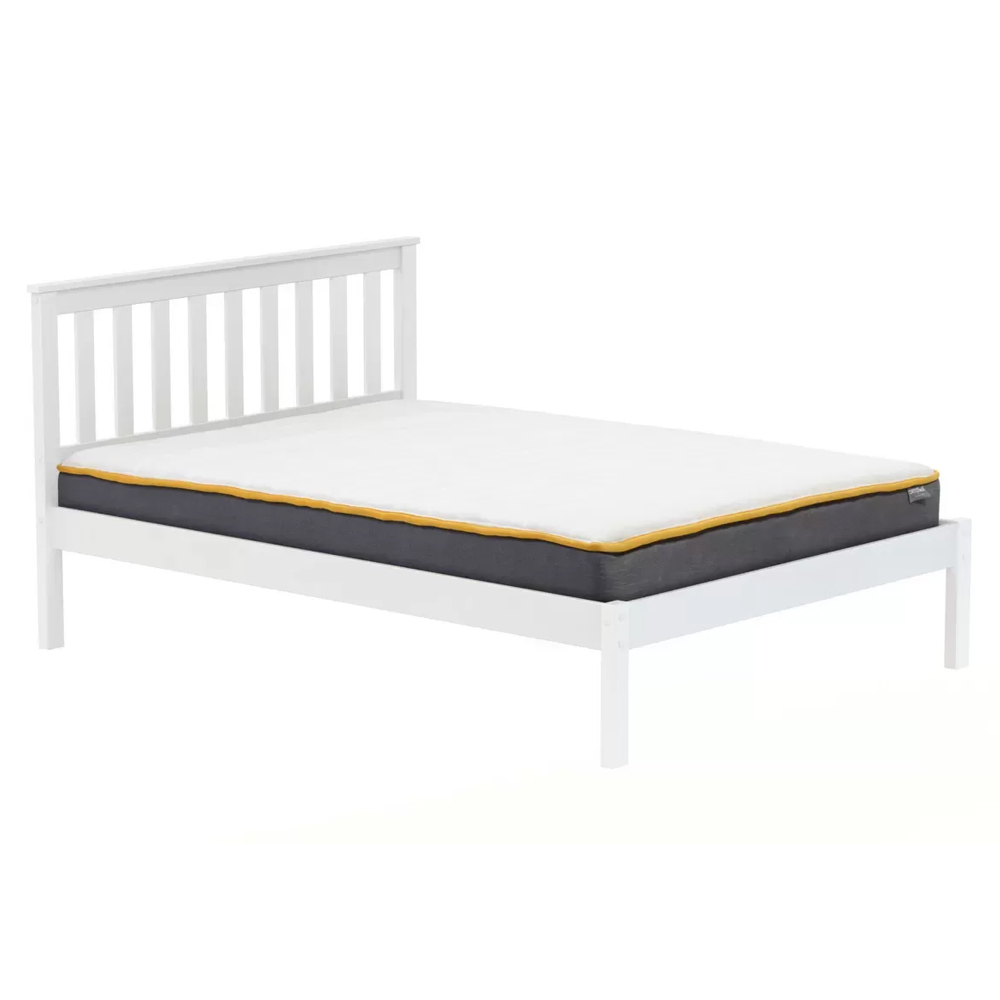 Danvers Wooden Small Double Bed In White