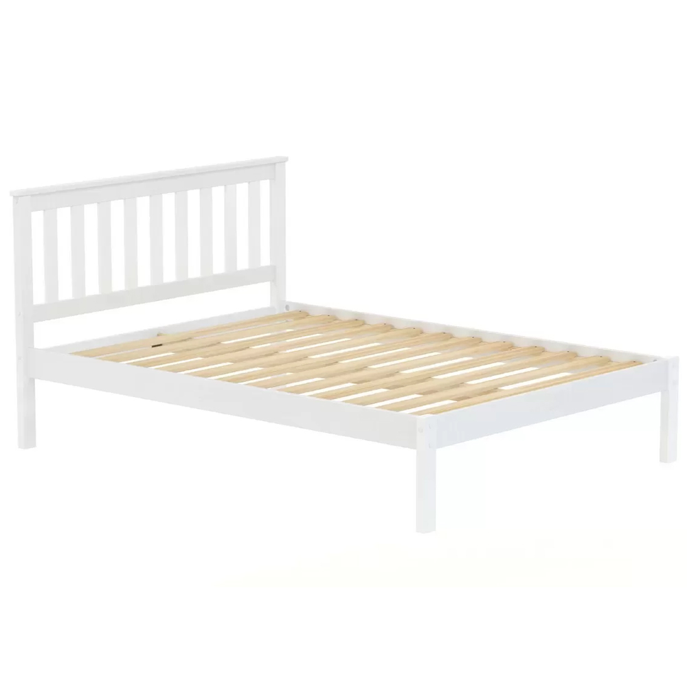 Danvers Wooden Small Double Bed In White