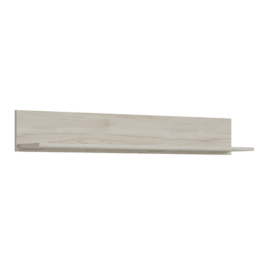 Product photograph of Danville Wooden Wall Shelf Shelf In Light Walnut from Furniture in Fashion