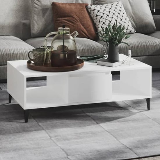 Read more about Danya rectangular wooden coffee table in white