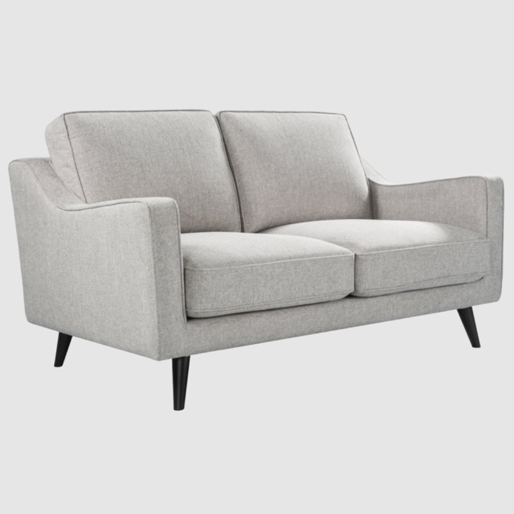 Darby Fabric 2 Seater Sofa In Greige
