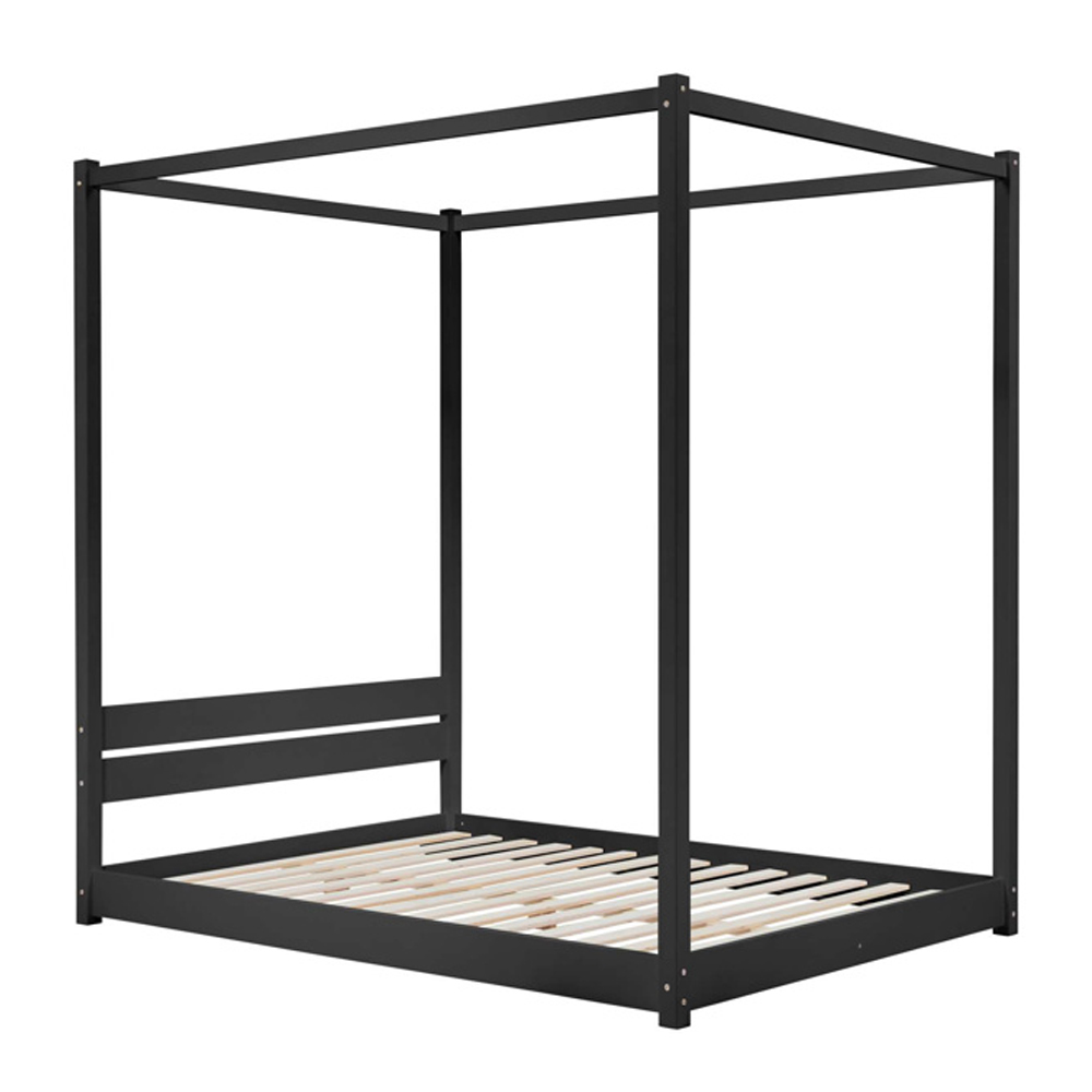 Darian Wooden Double Bed In Black