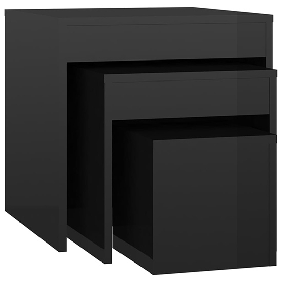 Darice High Gloss Nest Of 3 Tables In Black_2