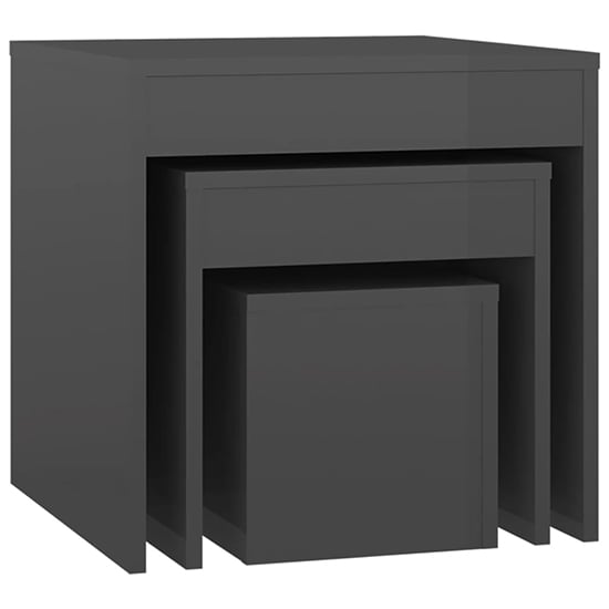 Darice High Gloss Nest Of 3 Tables In Grey_3