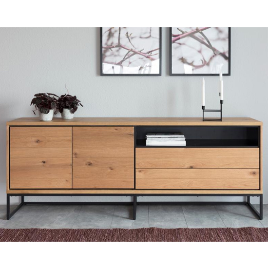 Read more about Darien wooden 2 doors and 2 drawers sideboard in wild oak