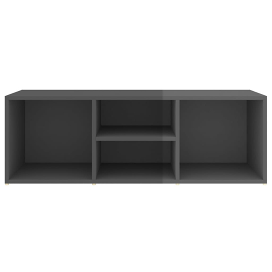 Darion High Gloss Shoe Storage Bench With 4 Shelves In Grey Furniture