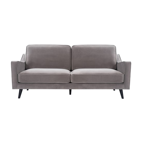 Read more about Darius velvet 2.5 seater sofa in stone grey