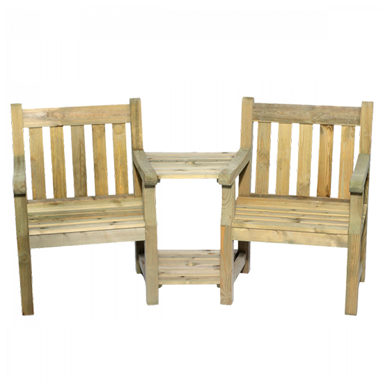 Read more about Darko wooden seating set in green natural