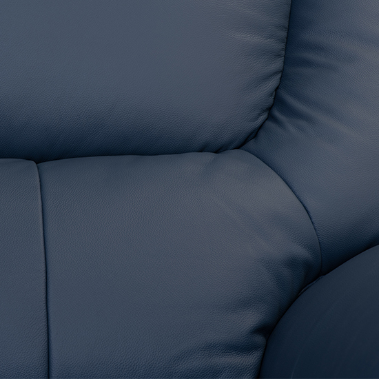 Darla Leather Electric Recliner 2 Seater Sofa In Blue_2
