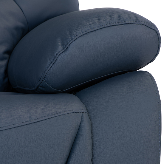 Darla Leather Electric Recliner 2 Seater Sofa In Blue_3