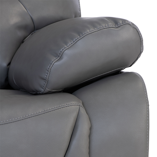 Darla Leather Electric Recliner 2 Seater Sofa In Grey_4