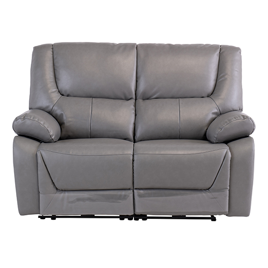 Darla Leather Electric Recliner 2 Seater Sofa In Grey