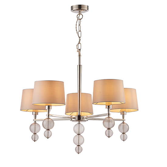 Darlaston 5 Lights Pendant Light In Polished Nickel