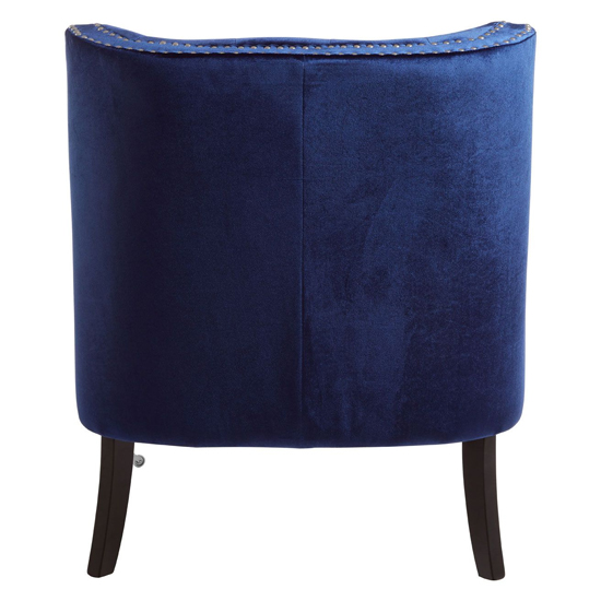 Darligo Upholstered Velvet Armchair In Blue
