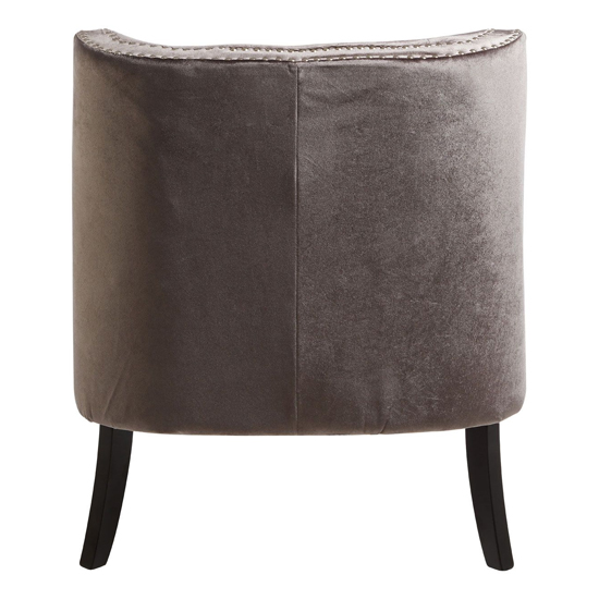 Darligo Upholstered Velvet Armchair In Grey