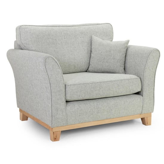 Darrin Fabric Armchair In Grey