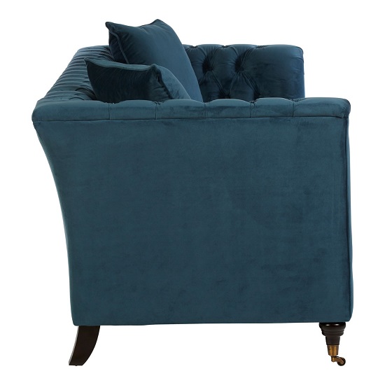 Dartford Modern 3 Seater Sofa In Midnight Blue Furniture in Fashion