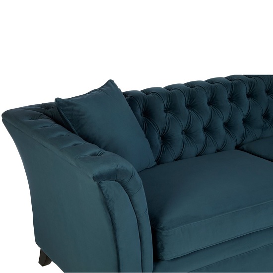 Dartford Modern 3 Seater Sofa In Midnight Blue Furniture in Fashion
