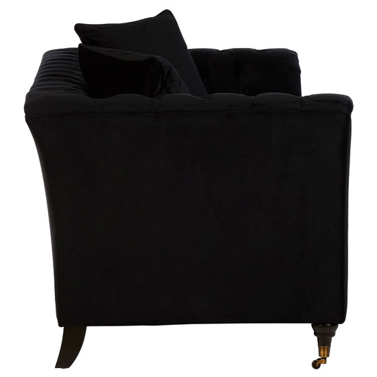 Dartford Modern Fabric 2 Seater Sofa In Onyx_3