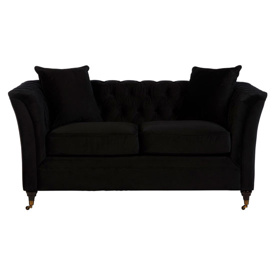 Dartford Modern Fabric 2 Seater Sofa In Onyx_1